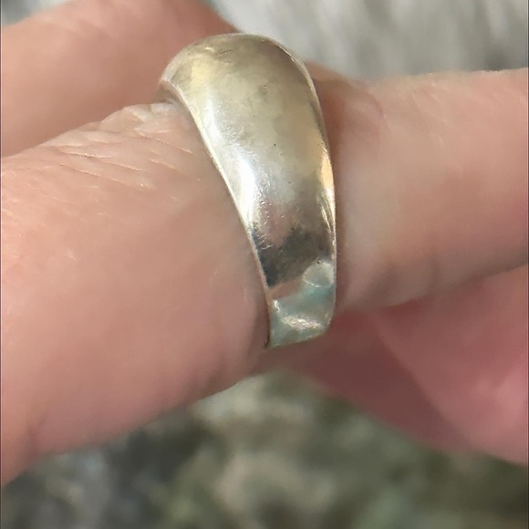 Vintage graduated sterling silver ring - Picture 8 of 10